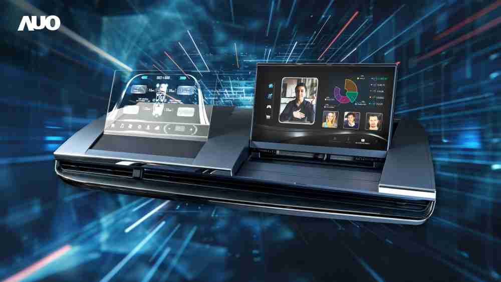 汇旺支付Micro LED Display HMI解决方案打造透明Micro LED前座仪表，，，，呈现信息并保留驾驶视野开阔；亦为副驾驶座乘客打造收放自如的Micro LED屏幕，，在不影响显示质量的前提于显示区内建镜头，，让用户能与视讯对象直接眼神接触，，提供绝佳的双向沟通体验